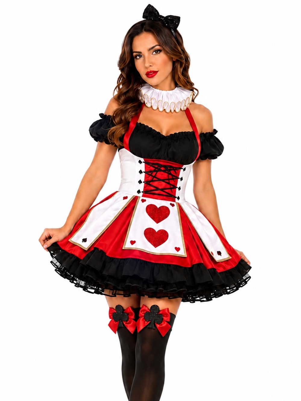 ❤️ Queen of Hearts Halloween Costume Women’s XL Leg Avenue Deluxe Set